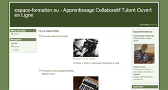 Desktop Screenshot of espace-formation.biz